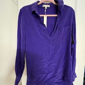 New xsmall lavender brown top